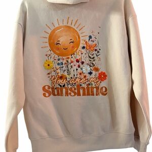 Custom Design OOAK YOU ARE MY SUNSHINE Ladies Hoodie Embellish Handmade